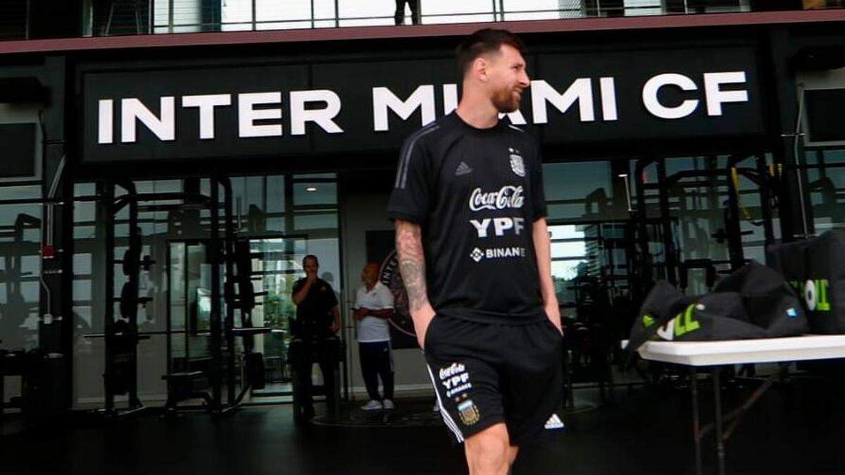 Paris Saint-Germain star Lionel Messi is training with the Argentina national team this week at the Florida Blue Inter Miami Training Facility in preparation of a friendly Sept. 23 vs Honduras at Hard Rock Stadium.