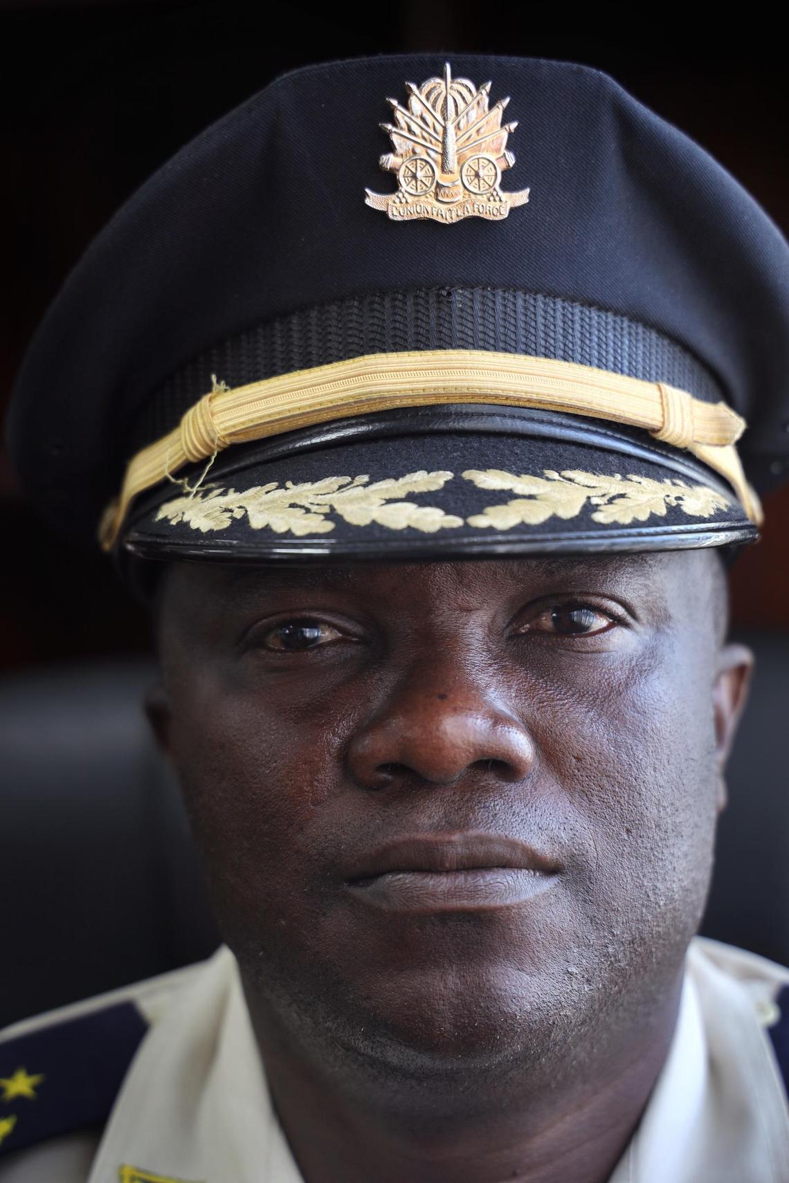 Port-au-Prince chief of police Joel Casseus oversaw the arrest of five Americans among 8 men arrested with automatic weapons and satellite phones on Sunday.