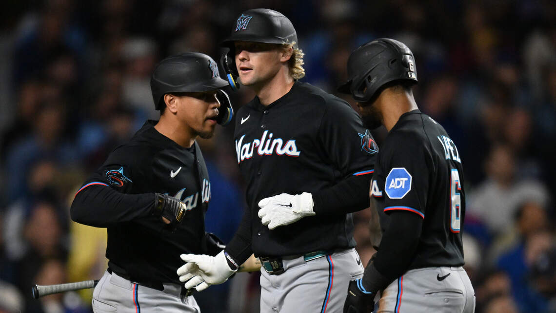 Miami Marlins break tie in seventh inning, delay Chicago Cubs’ playoff clinch