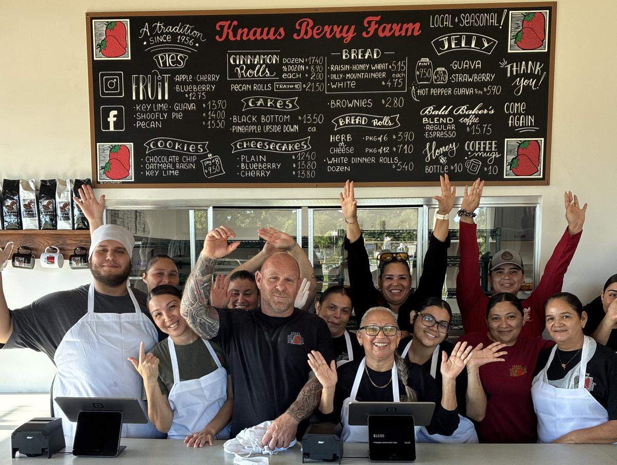 The employees at the new Knaus Berry Farm.