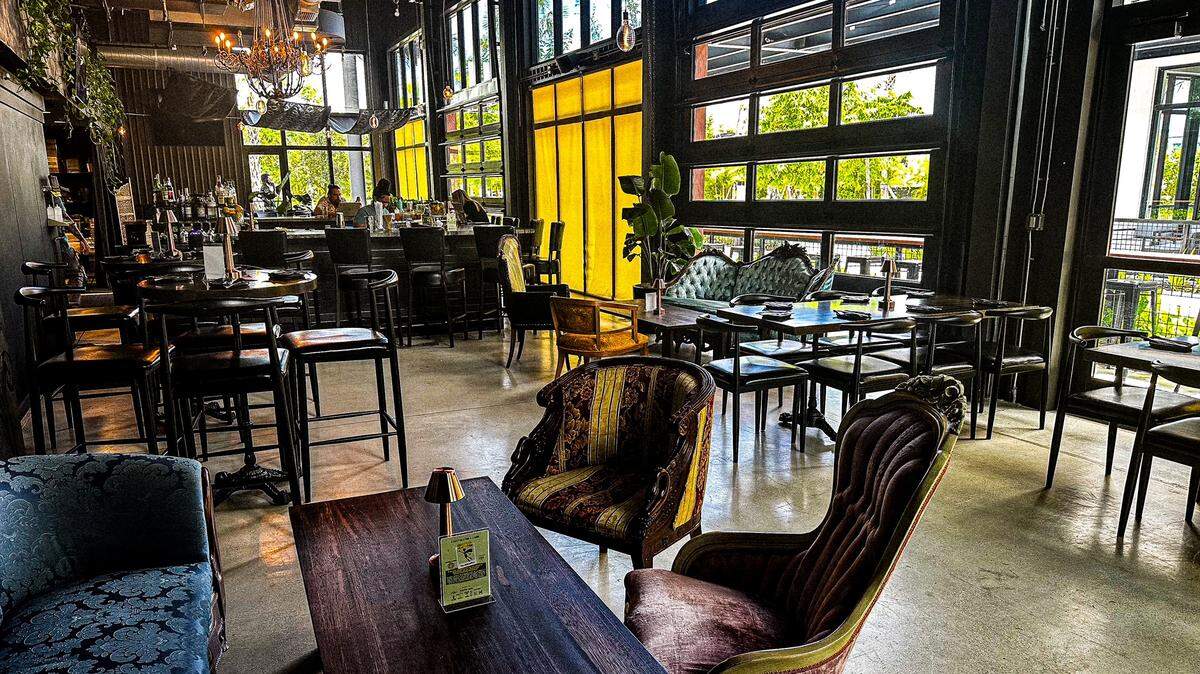 The interior of Thorn cocktail bar and brewery inside the MiLine Apartments on the Ludlam Trail.