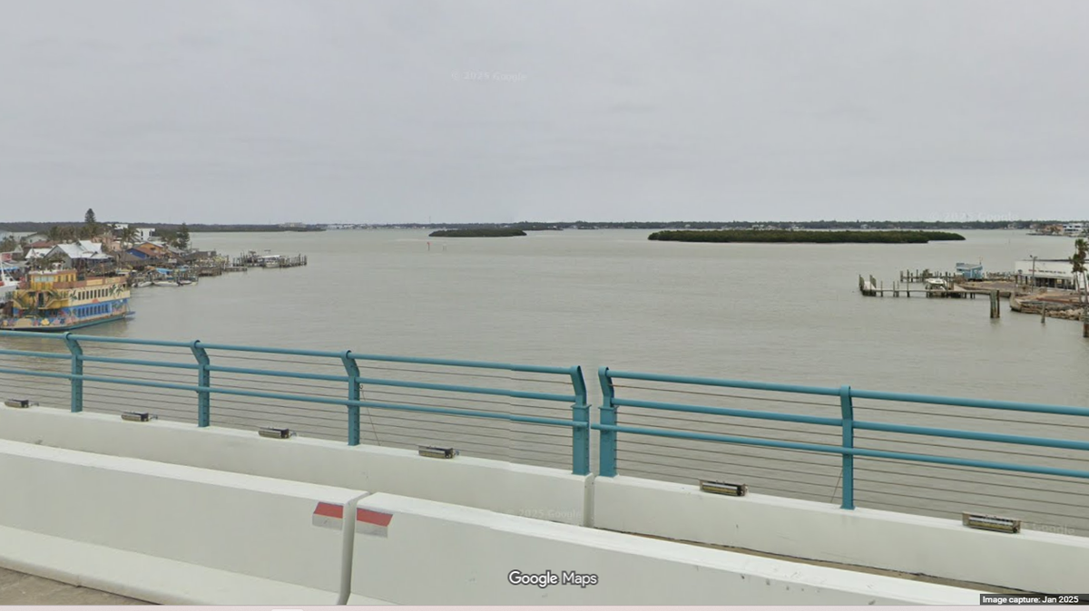 The collision happened in the Johns Pass, a channel that connects Boca Ciega Bay to the Gulf along southwest Florida.