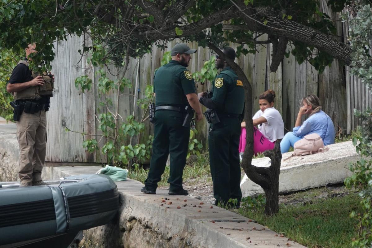 About a dozen people came ashore in Pompano Beach along Southeast 28th Avenue and Atlantic Boulevard on the Intracoastal on June 17, 2021, the Broward Sheriff’s Office said. The people were detained.