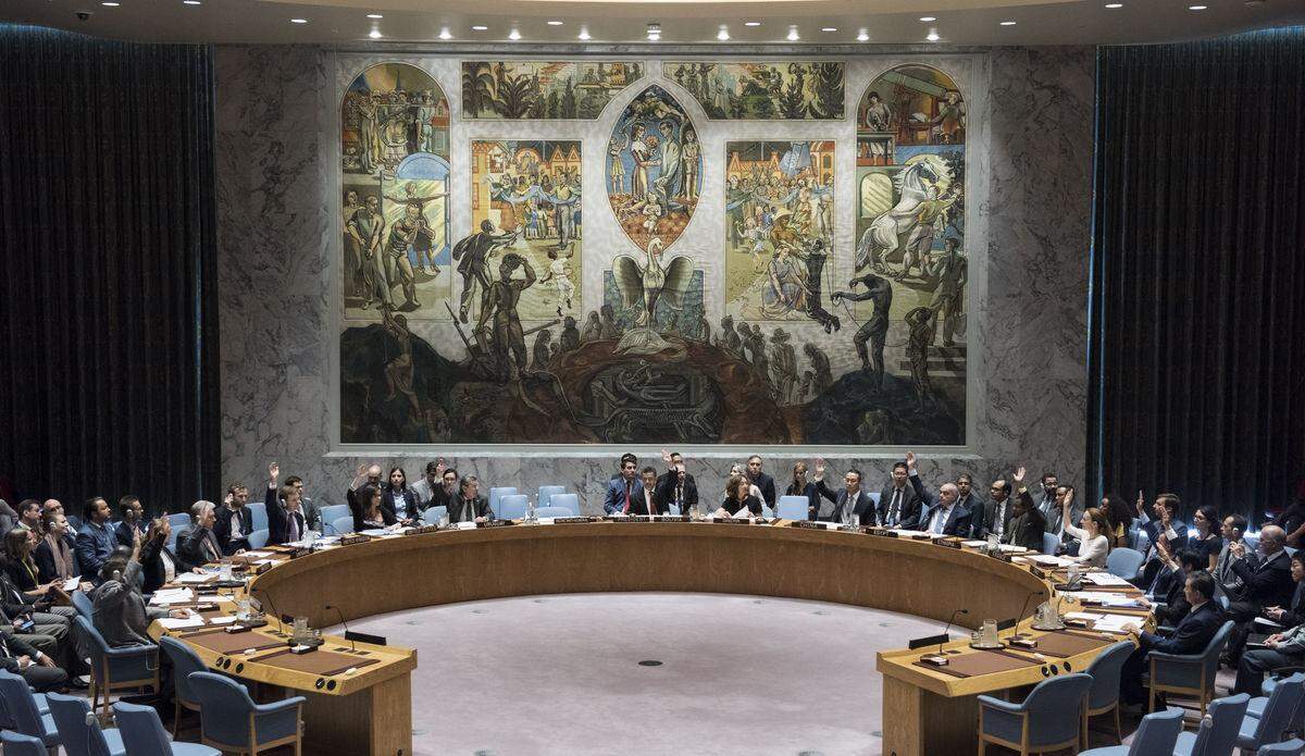 Security Council meeting Maintenance of international peace and security Vote