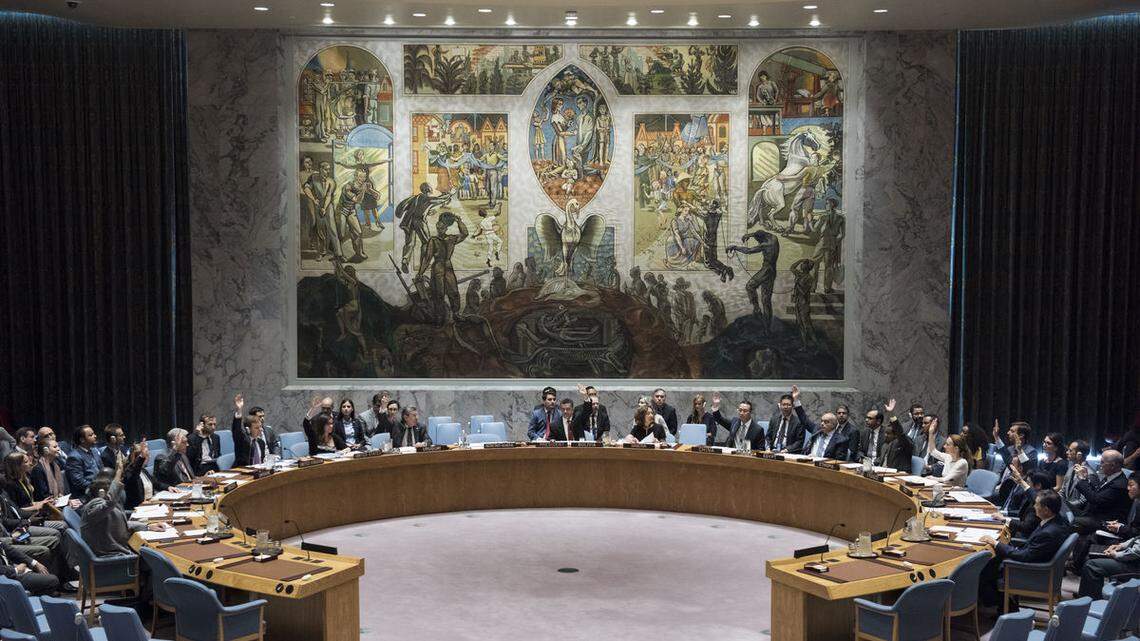 Security Council meeting Maintenance of international peace and security Vote
