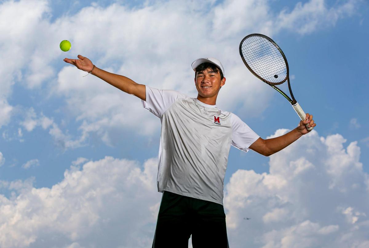 Broward Tennis Player of the Year Corey Craig, from Monarch High School, is photographed at Brian Piccolo Park in Cooper City, Florida on Tuesday, May 17, 2022.