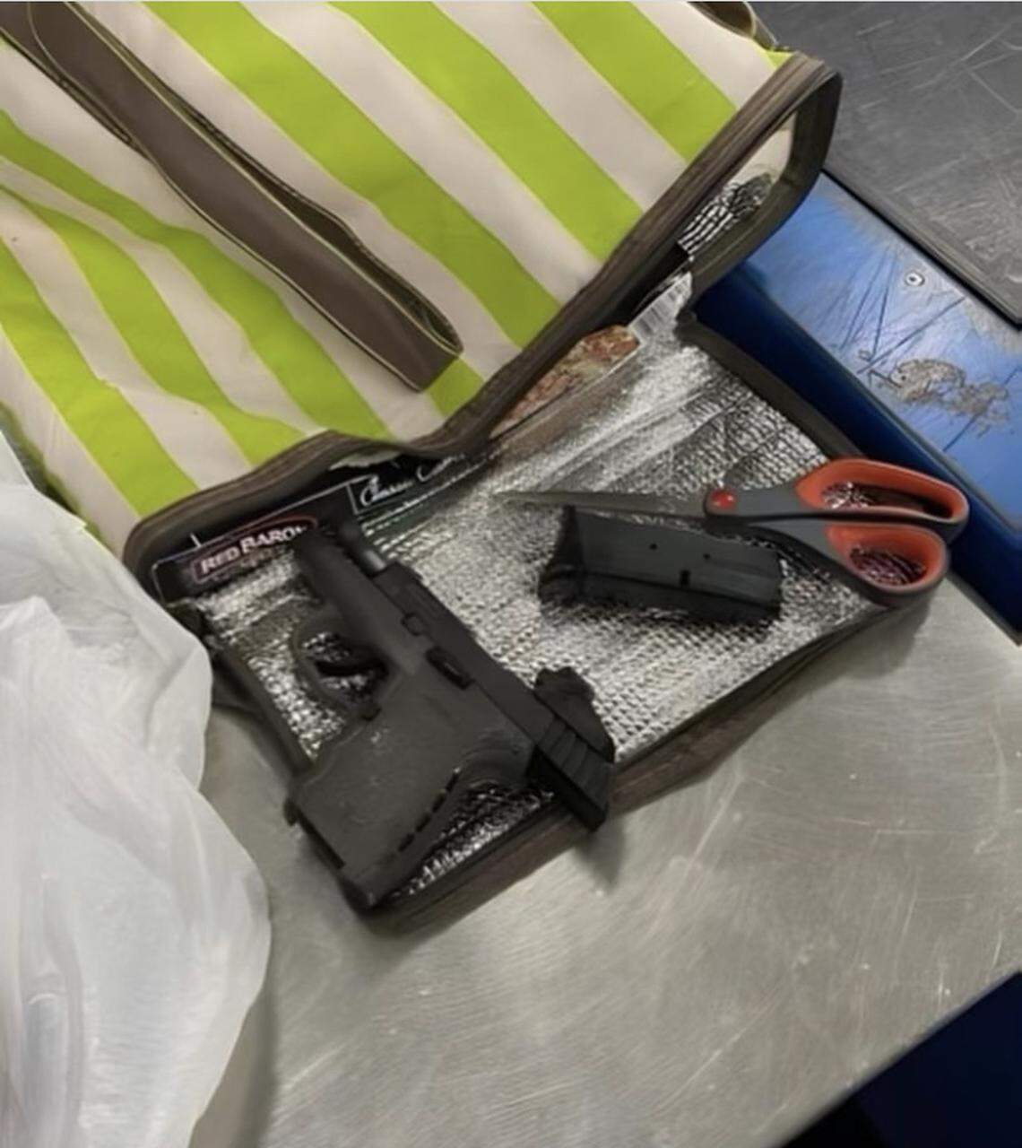 The gun that TSA says was inside the chicken
