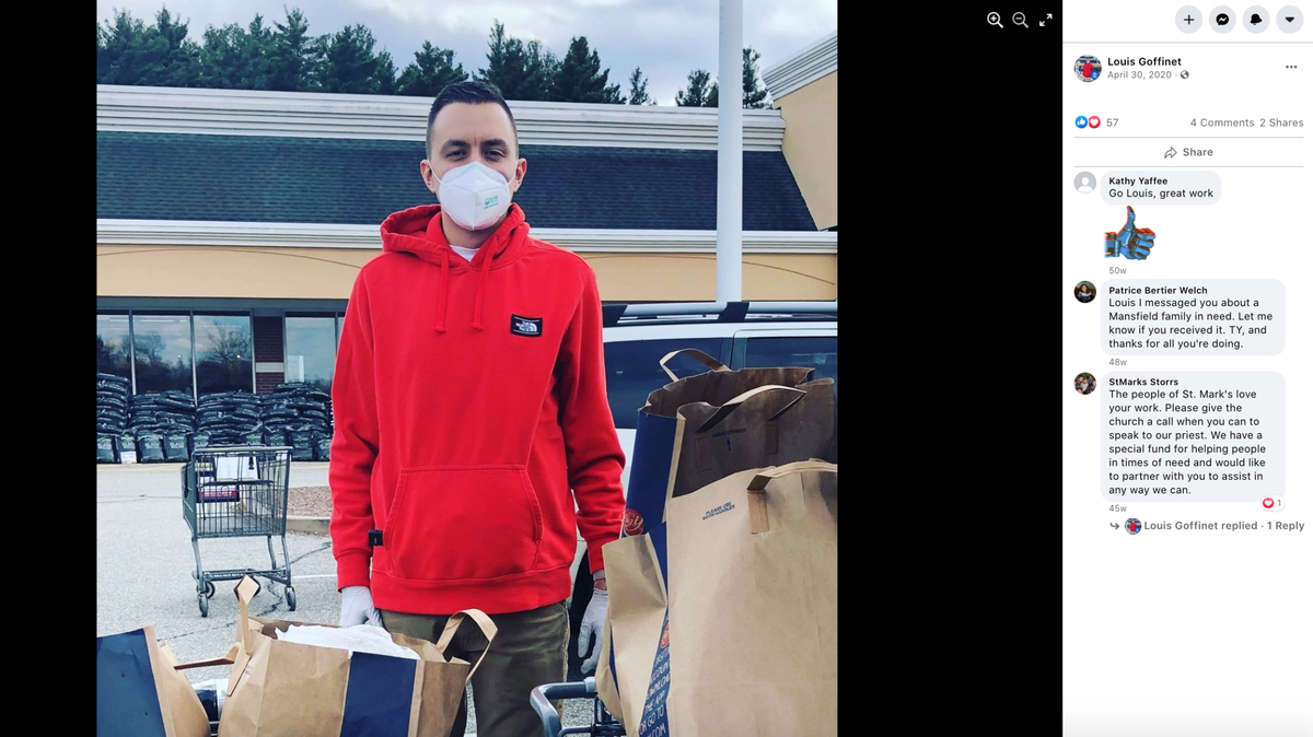 Louis Goffinet was hit with a $16,000 tax bill after raising funds for his Connecticut community hit hard by the coronavirus pandemic.