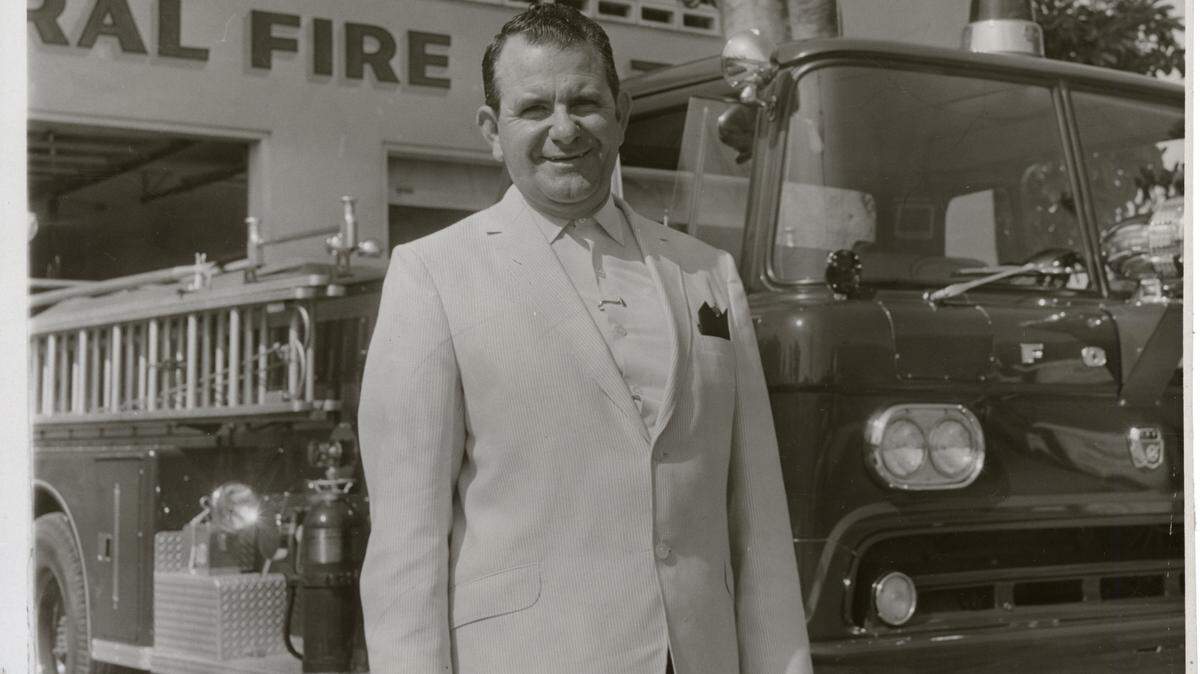 El ex jefe de bomberos de Cayo Hueso Joseph Farto. Nació en una casa detrás de la antigua Estación de Bomberos No. 1.