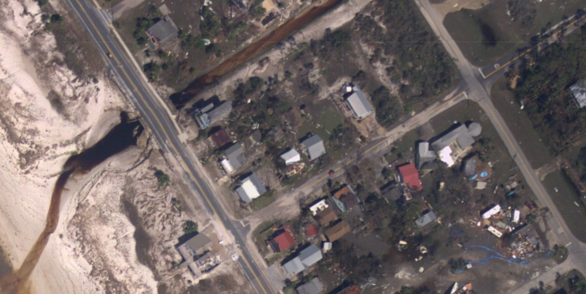 St. Joe Beach after Hurricane Michael landed. Source: NOAA