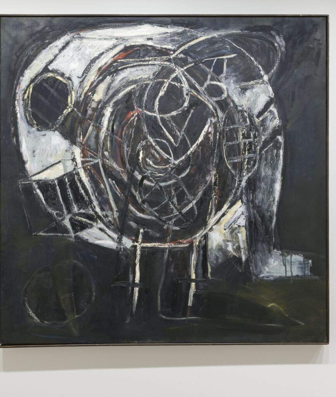 Carlos Alfonzo (1950–1991), “Circolo #1.” Oil on canvas, 1990, 60 x 60 inches. Collection of Craig Robins.