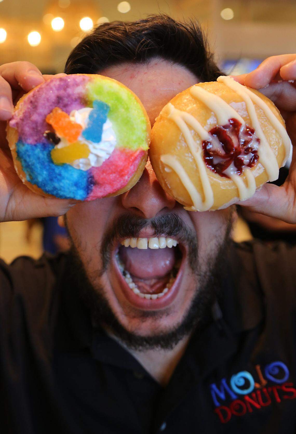 Mike Romeu is crazy about doughnuts, and as an investor he plans on teaming up his crafted ice cream with Mojo Donuts  - one of Hard Rock Stadium’s new food vendors, showcased during a sneak peek event on Tuesday, Aug. 7, 2018.