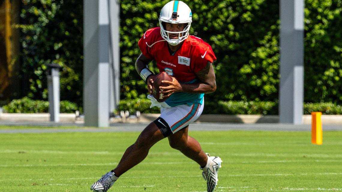 Tua is eager to get on the field during exhibition season, but the decision is not up to him