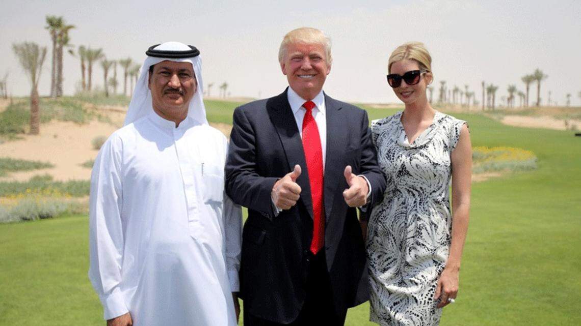 Hussain Sajwani, Donald Trump and Ivanka Trump.