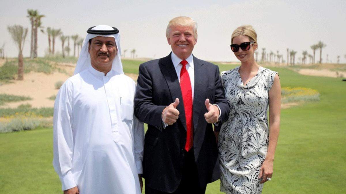 Hussain Sajwani, Donald Trump and Ivanka Trump.