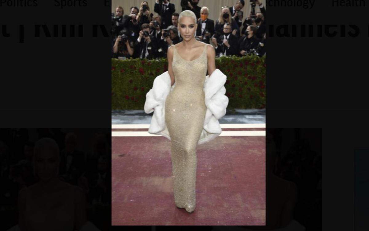 Kim Kardashian attends The Metropolitan Museum of Art’s Costume Institute benefit gala celebrating the opening of the “In America: An Anthology of Fashion” exhibition on Monday, May 2, 2022, in New York. (Photo by Evan Agostini/Invision/AP)