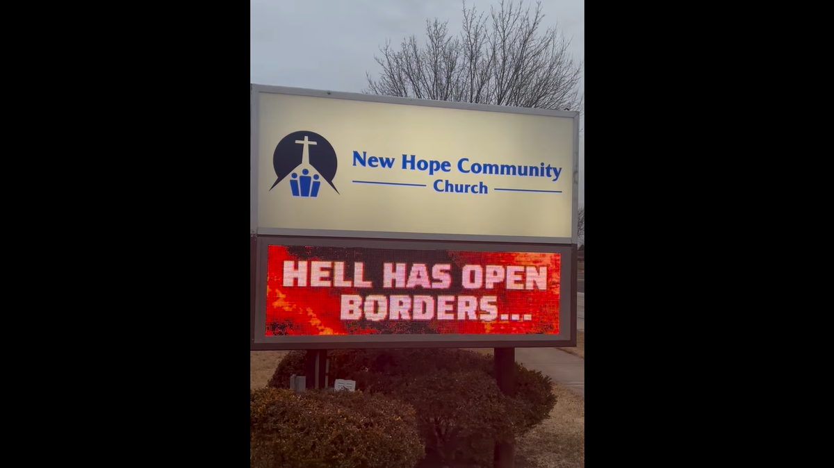 An Illinois church posted an electronic sign with what appeared to be an immigration-related message, upsetting several community members.