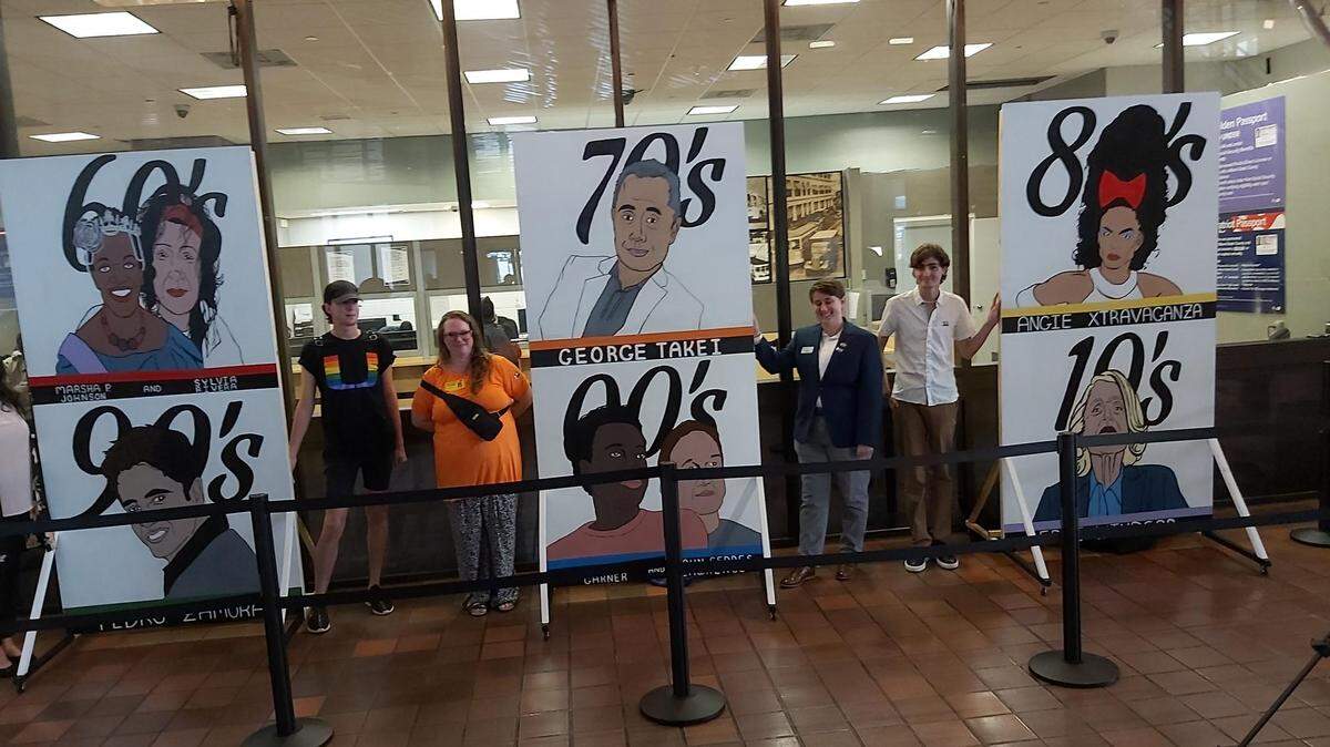 LGBTQ mural was unveiled on June 1 at the Stephen P. Clark Center in Miami during the LGBTQ Advisory Board Pride Month event.