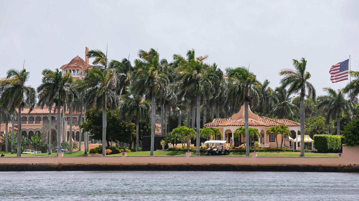 A view of former President Donald Trump’s Mar-a-Lago home on Tuesday, Aug. 9, 2022, in Palm Beach, Fla. The FBI conducted a search of Donald Trump’s Mar-a-Lago estate on Monday.