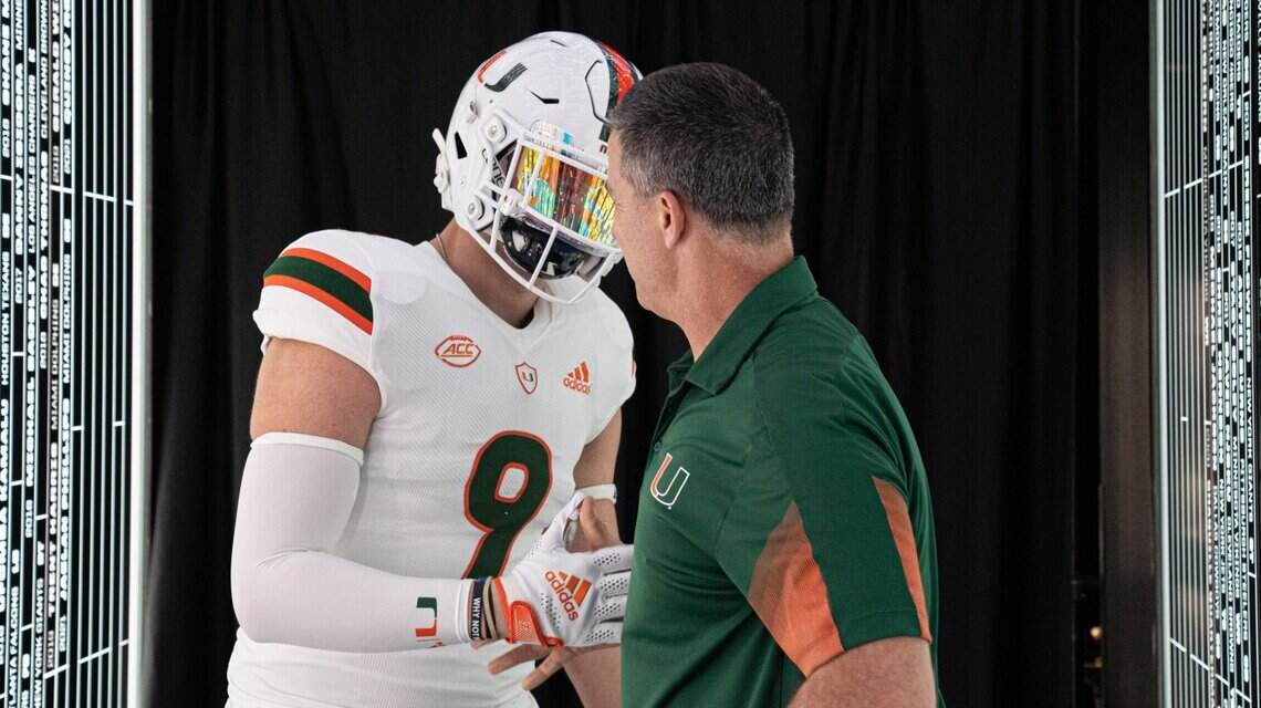 Miami makes impression on 6-foot-7 tight end-turned-tackle with promise of development