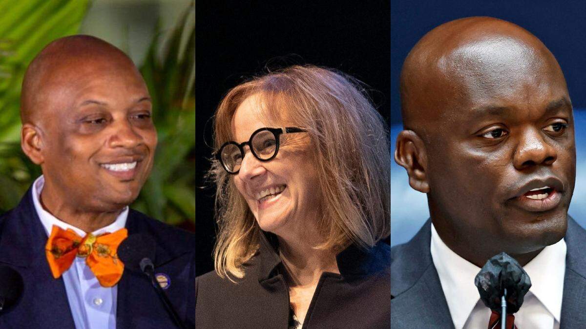 Three Miami-Dade County commissioners, Oliver Gilbert, Eileen Higgins and Kionne McGhee, won four-year terms automatically at noon Tuesday, June 11, 2024, when a filing deadline passed and no candidates had signed up to run against them.