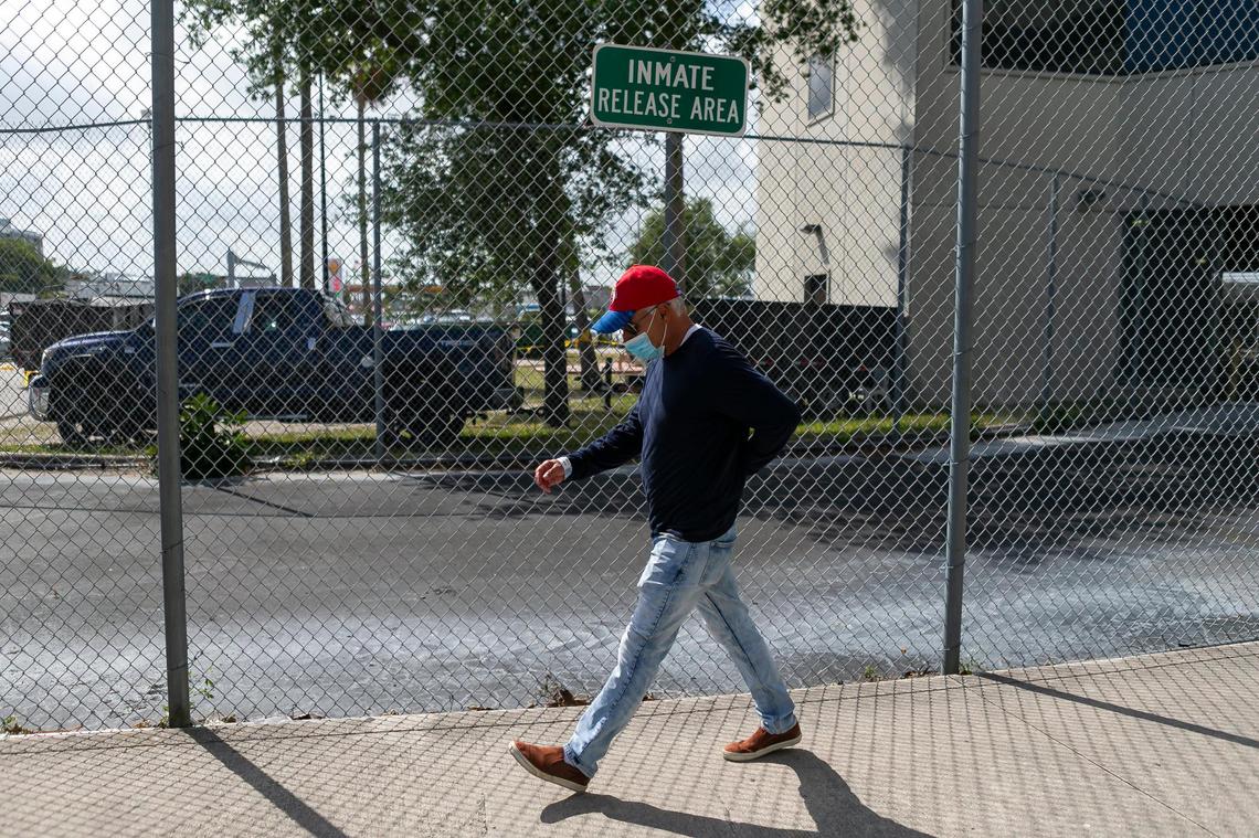 Alexis ‘Alex’ Rodriguez leaves the Turner Guilford Knight Correctional Center in Miami after posting bail on Thursday, March 18, 2021. Rodriguez is facing charges related to his Senate District 37 campaign.