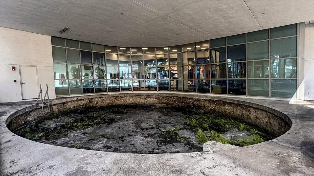 A circular foundation of an ancient Tequesta dwelling is displayed at The Met Square building on Sunday, June 28, 2026, in Miami, Fla. Downtown Miami is home to several sites of significant indigenous historical importance, reflecting the region's deep roots long before the city's modern development.