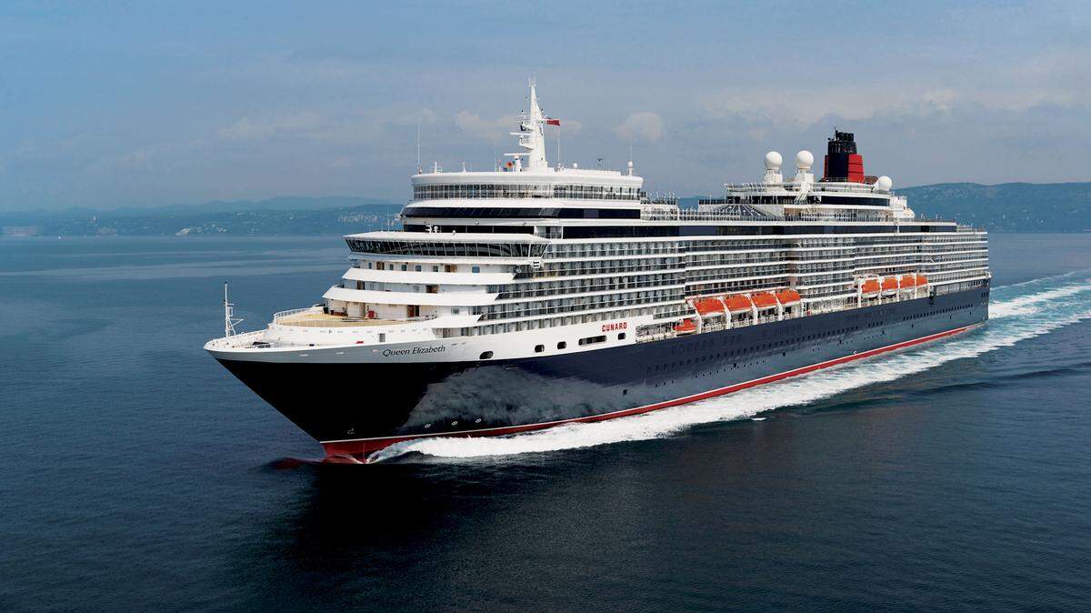 Queen Elizabeth (sea trials Sept 2010), aka QE3. CREDIT: Cunard Line