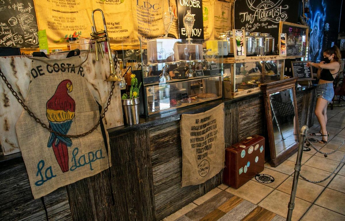 Inside the The Alchemist.