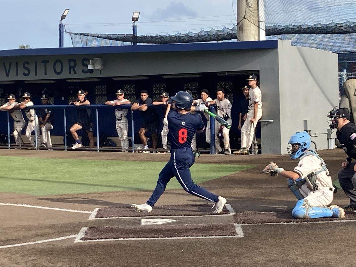 University of Miami commit R.J. Diaz went 2-for-2 with two walks and two runs scored including a 3-run homer in the third inning of Friday’s Region 4-7A baseball quarterfinal at Columbus.