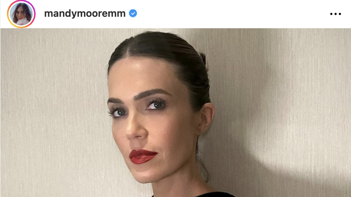 Actress Mandy Moore becomes a mom of three.