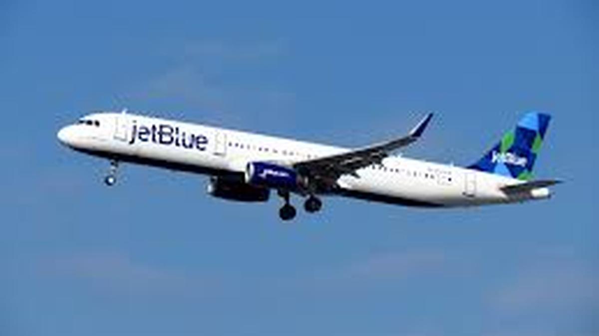 A JetBlue plane.