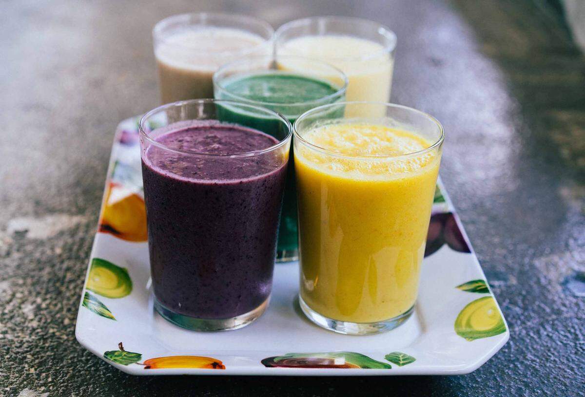 Just a few of the choices at Palma Juice Co.