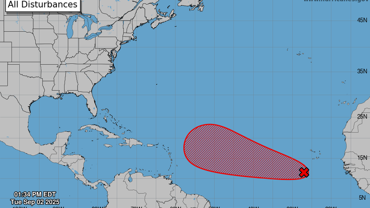 Chances continue to rise for a new tropical depression to form this week.