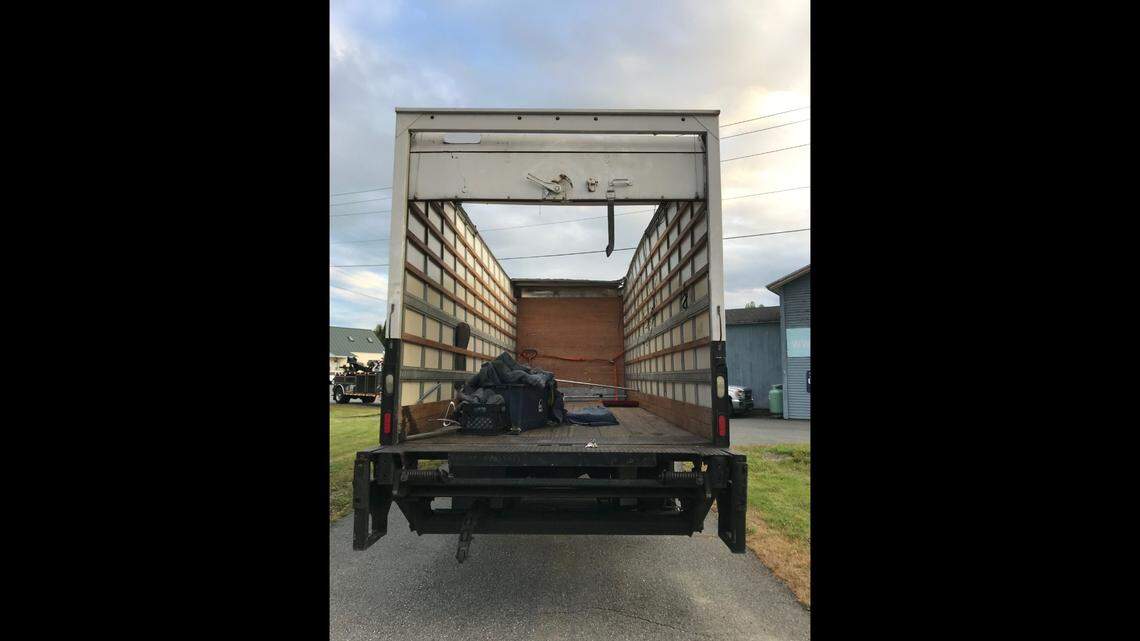 The roof of this box truck was peeled off by an overpass, and it later struck another motorist in New Hampshire, police say.