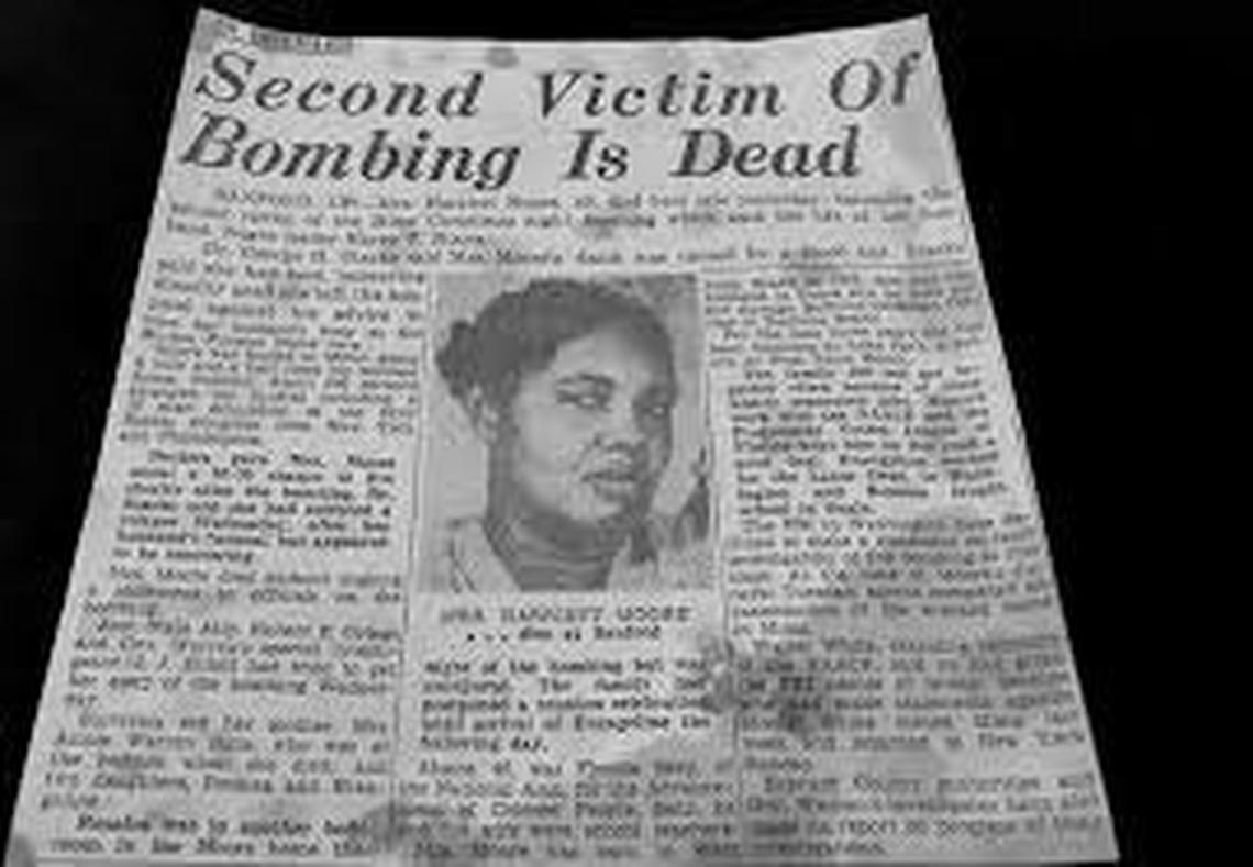 Courtesy of the Harry T. Moore Museum: The Moore Museum holds memorabilia that reflects the years since the killing of the Moores on Christmas Day 1951, and their legacy. Harry T. & Harriette V. Moore were the first Civil Rights leaders killed in the U.S. Photographed on Saturday, Dec. 11, 2021 in Mims, Florida.