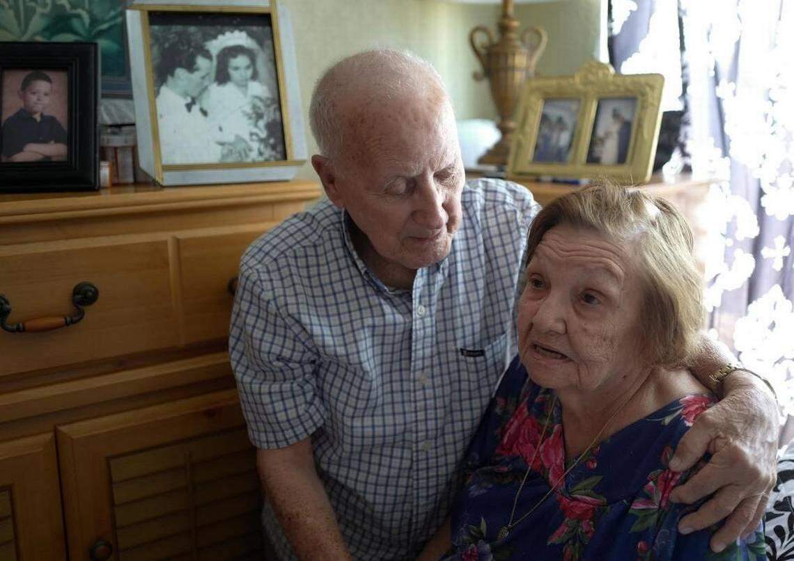 Francisco Tabarez, 90, and his wife, Bienvenida, 87,  are being cared for by their daughter, Esther, who is caring for her sick husband in their mobile home at Hialeah's Sunny Gardens. They would all be forced to move.