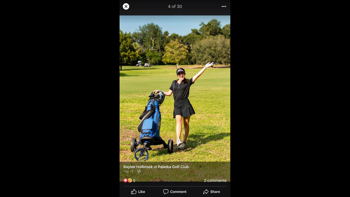 Baylee Holbrook is an avid hunter, golfer and photographer, according to her Facebook.