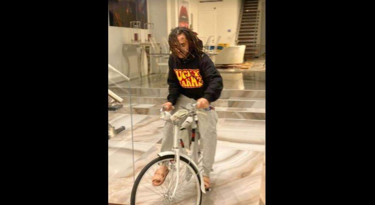 Lil Pump on his new Gucci bike