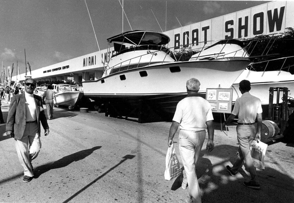 Miami International Boat Show in 1985.