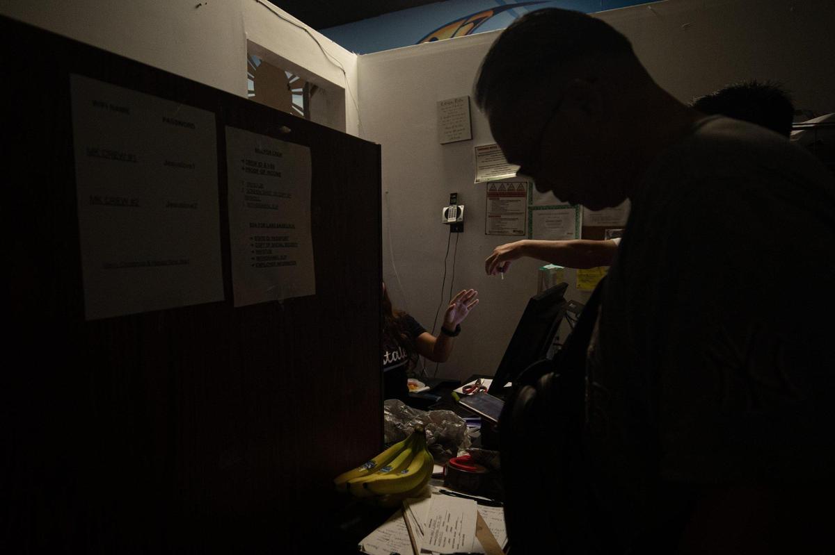 Remittances are sent by cruise ship workers at Manila Kantina in Miami, on Monday, Oct. 10, 2022.