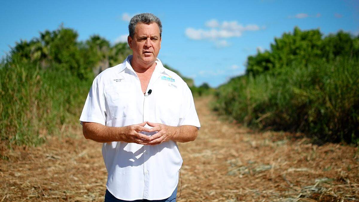 Cutler Bay Mayor Tim Meerbott stands in a 16-acre publicly owned plot that the town wants to convert into a central park for the South Miami-Dade County town of about 45,000. About three acres of land would be dedicated to a town center with a new town hall and police building.
