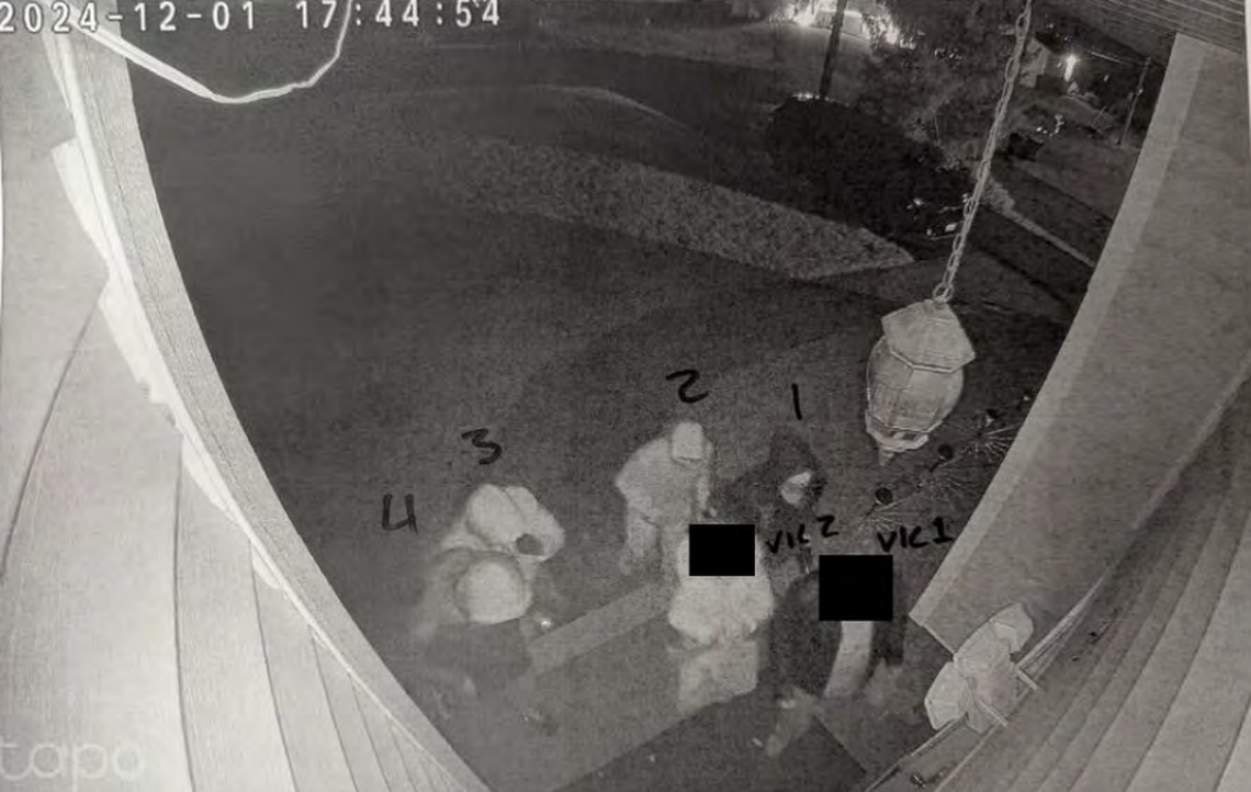 A screenshot from the Walkill home’s surveillance camera footage.