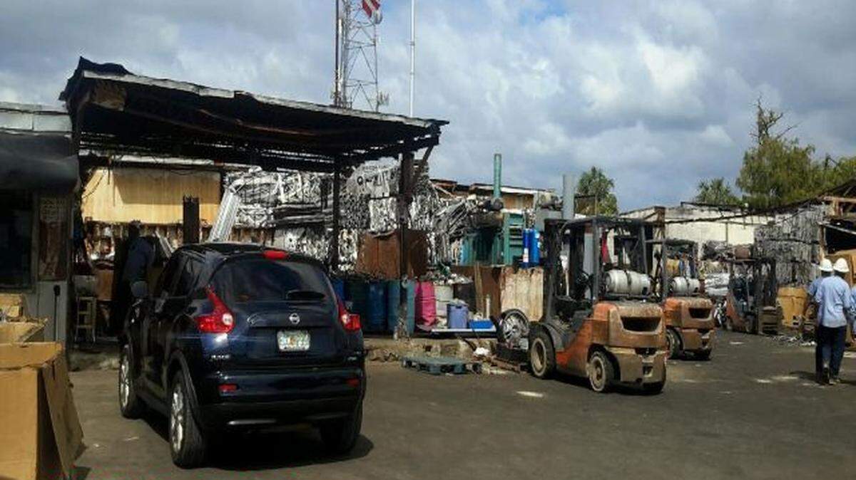 The Broward County Property Appraiser’s website photo from 2019 of 1701 NW 31st Ave., the Lauderhill scrap yard where an explosion severely injured a man Monday.