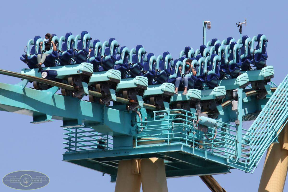 SeaWorld Parks and Entertainment has yet to announce when parks will be reopening, but a theme park blogger recorded footage of SeaWorld’s roller coaster, Kraken, being tested with masked riders.