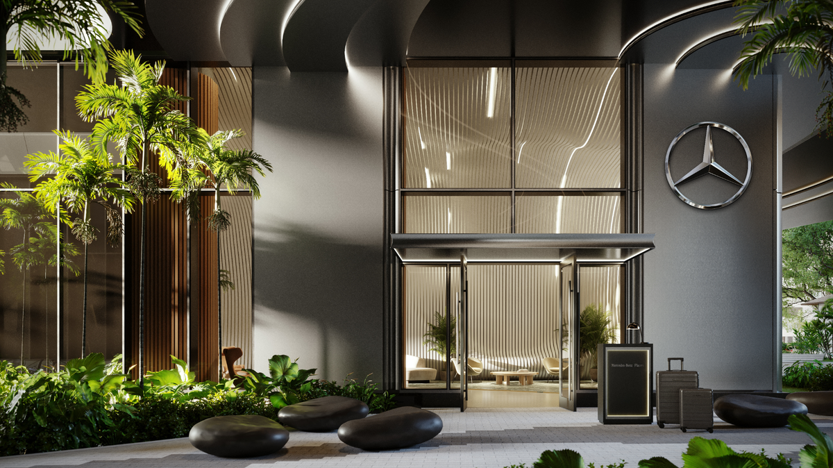 Mercedes-Benz Places — Miami will be the first residential tower for the luxury car brand in the United States.