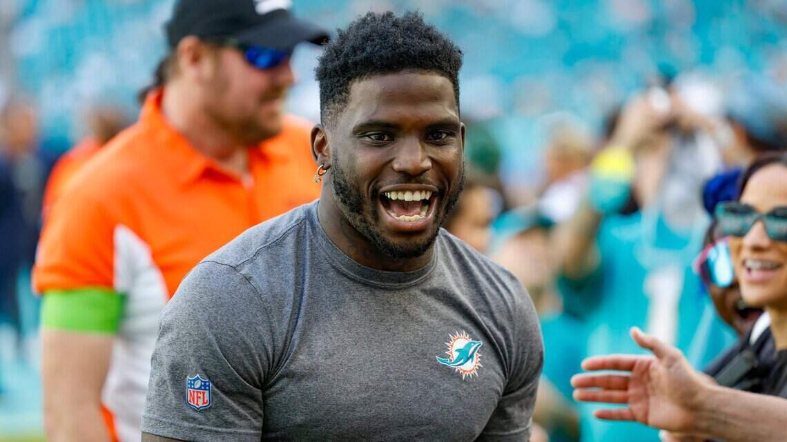 Dolphins’ Tyreek Hill out vs Jets. How it impacts his quest for 2,000 receiving yards