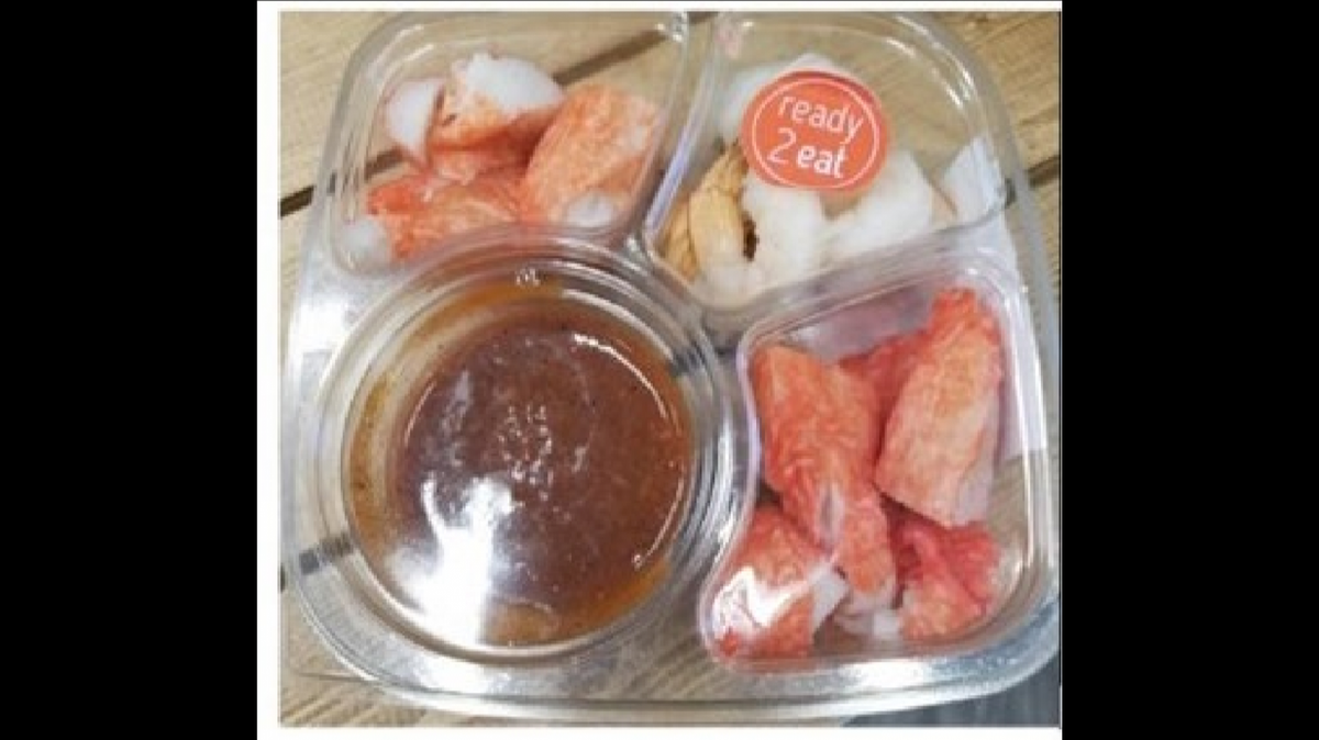 Recalled ready2eat Crab & Shrimp with Cocktail Sauce