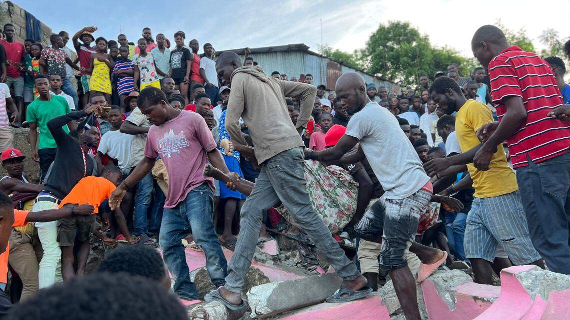 First images of a magnitude 5.5 earthquake that struck Haiti’s Grand’Anse region on Tuesday, June 6, 2023.