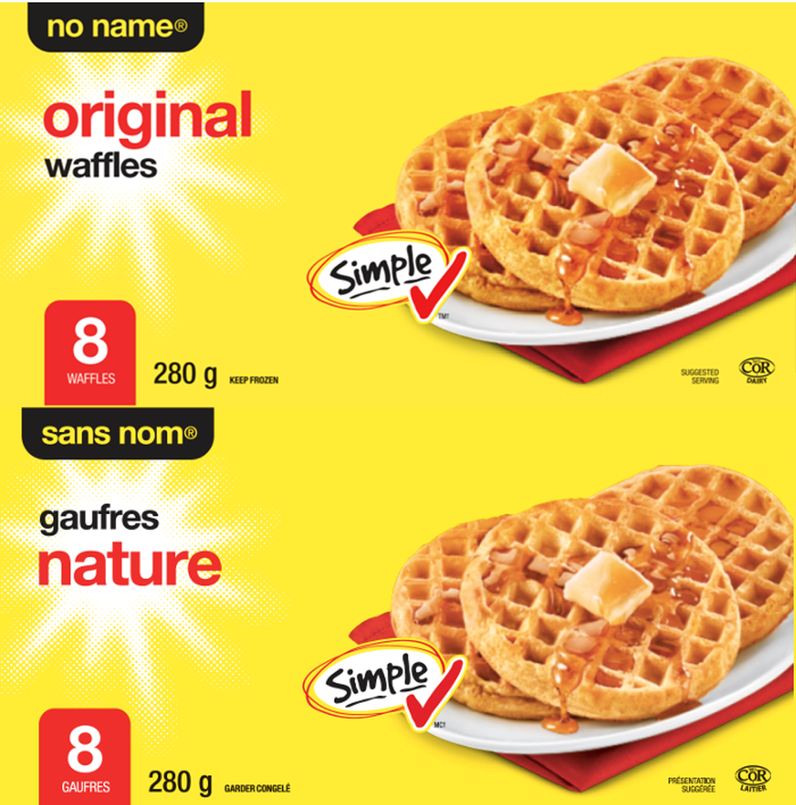 Many varieities of No Name Waffles, sold at Loblaws-owned chains, are in the listeria recall.
